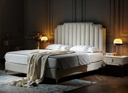 Bett 180x200cm Leder Schlafzimmer Möbel Luxury Moderne Betten Hotel Möbel Neu